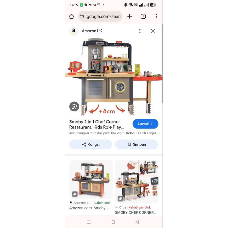 Smoby restaurant kitchen