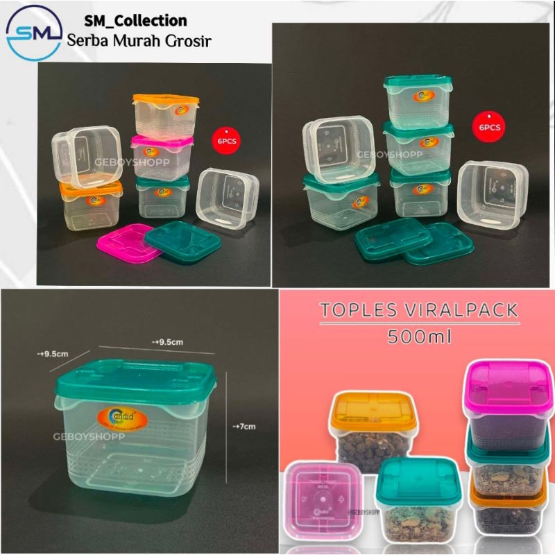 Toples Bumbu/Toples Mini/Toples Sambel/wadah Bumbu/Tempat Sambel/Toples Candid VPR500
