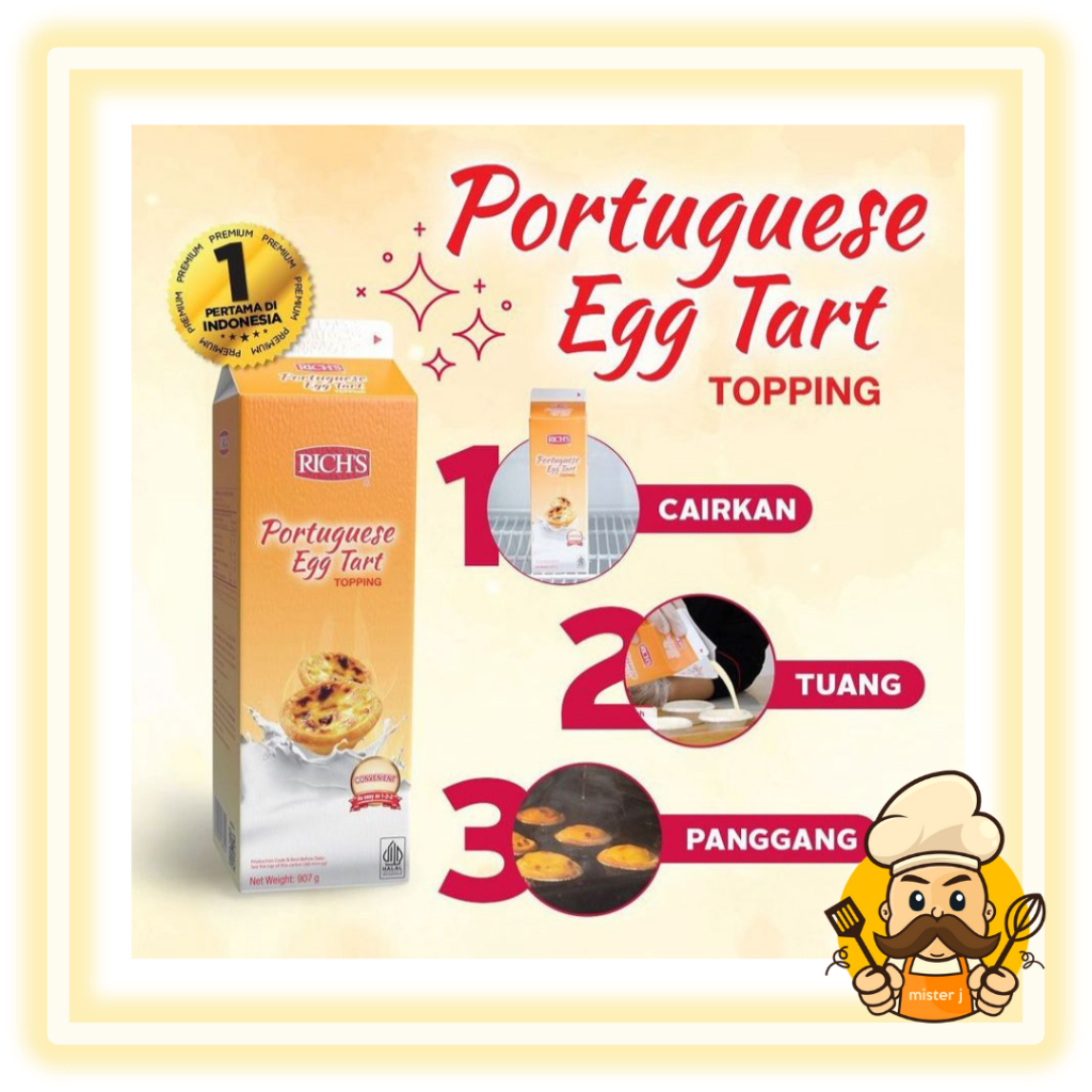 

Richs Portuguese Egg Tart 907ml / pengiriman instan tanpa es batu
