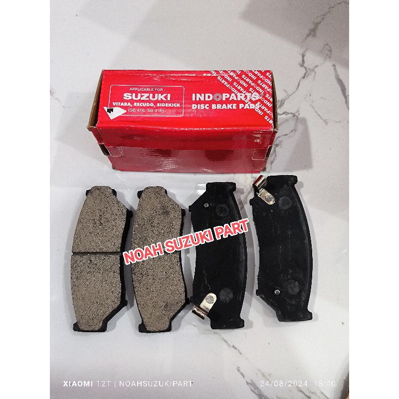 kampas rem depan vitara escudo sidekick indopart