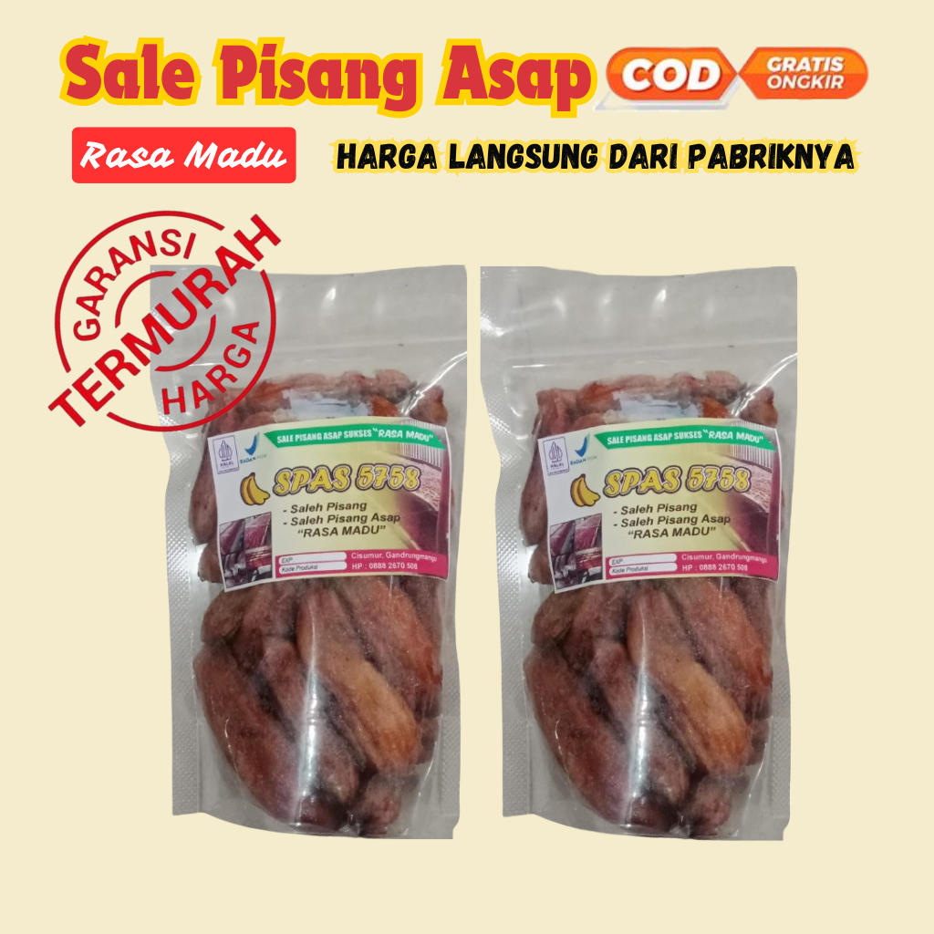 

1Kg | SALE PISANG ASAP BASAH MANIS RASA MADU ASLI CILACAP TERMURAH HARGA LANGSUNG DARI PABRIKNYA