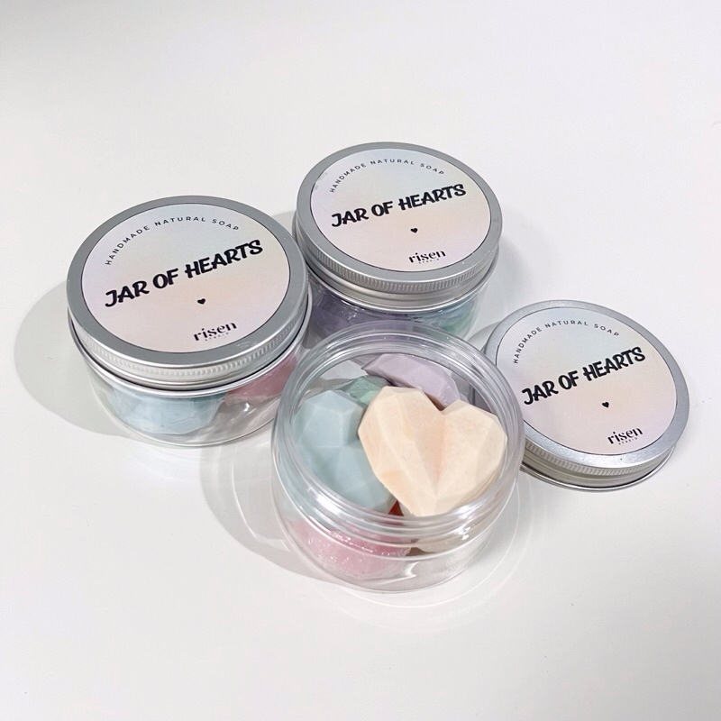 JAR OF HEARTS - soap natural / soap gift / gift / hampers / souvenir