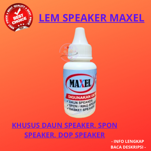 Lem speaker maxel khusus daun speaker, spon speaker, dop speaker