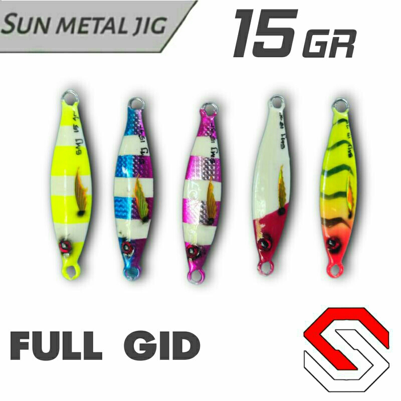 mikro jig 15gram/metal jig15gram/15gr/15g/metal jig full gid/mikro jig full gid/umpan casting