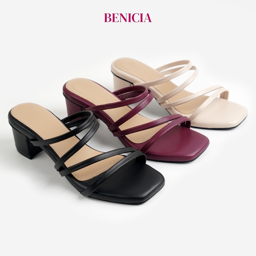 BENICIA Sandal Wanita Heels 5 cm Modis – Sandal Hak Tinggi Casual Formal Anti Slip Camala
