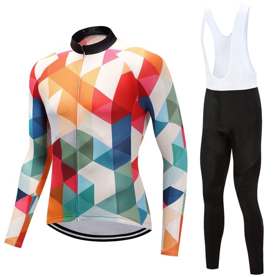 Jersey sepeda wanita / jersey sepeda wanita lengan panjang celana