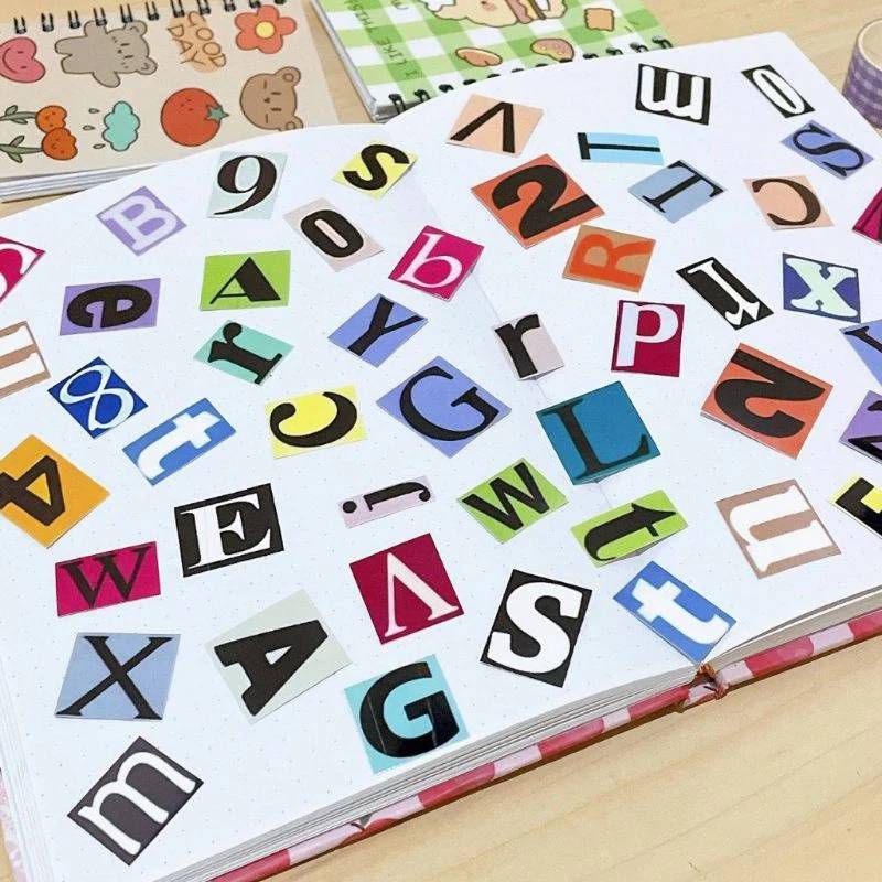 

[Satu Set/ Besar] Sticker Huruf A Sampai Z/ Stiker Abjad Retro Deco Alphabet Jumbo/ Tempelan Scrapbook Deco Journal Jurnaling Lucu