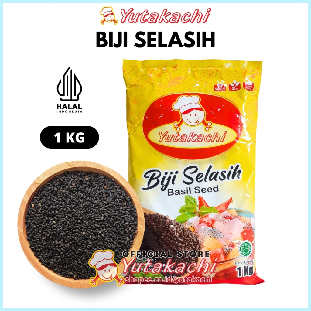 

Biji Selasih 1Kg Yutakachi / Biji Selasih Super / Basil Seed / Bahan Es Campur