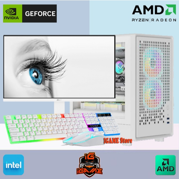 Full Set Monitor 24" GAMING Intel Core i5 10400F /GTX 1650 4GB/ Streaming-Editing MANTULLL