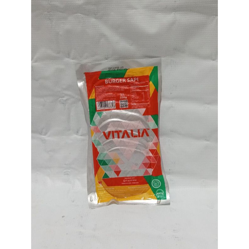 

Vitalia daging burger sapi 250gr 10s