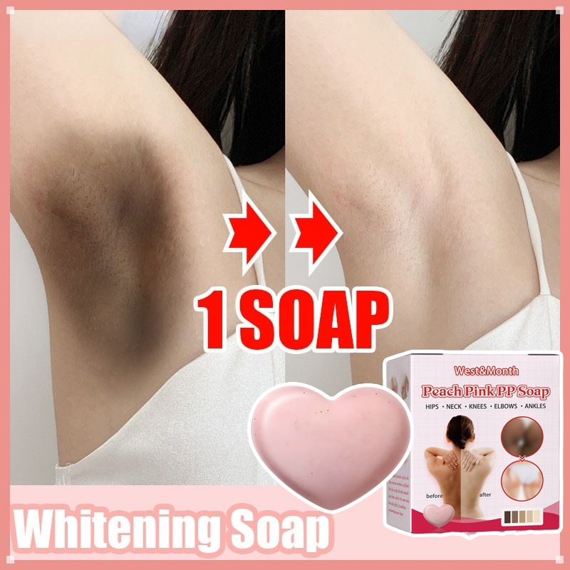 【100% Original】Sabun pemutih badan Pemutih badan permanen Pemutih selangkangan dan miss v pemutih ke