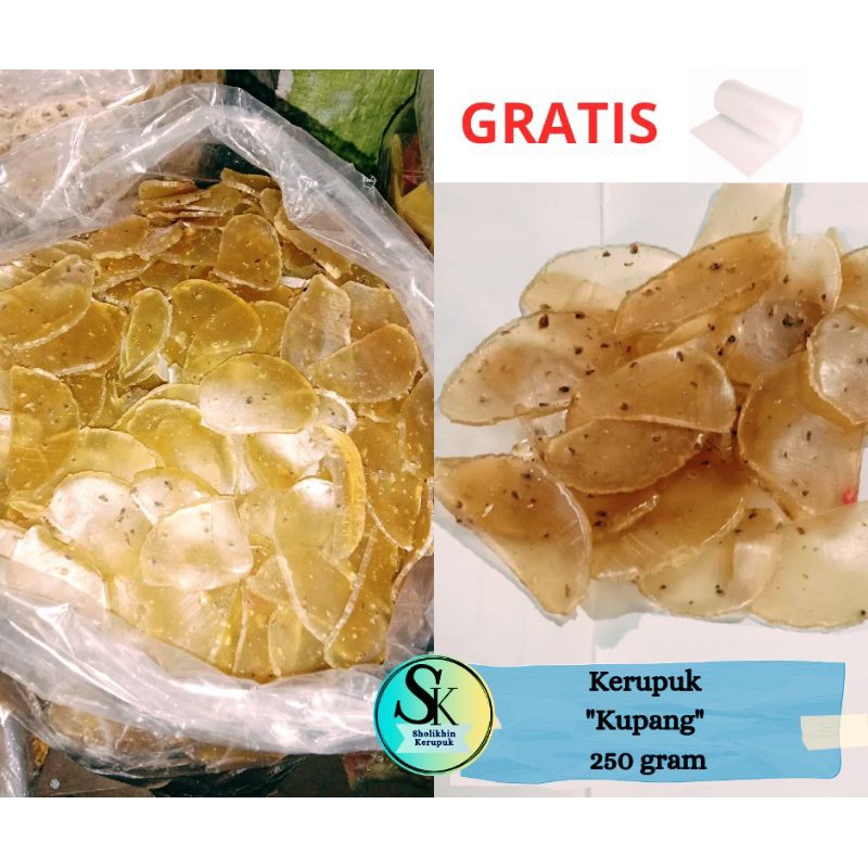 

Kerupuk Kupang 250 gram / Kerupuk Kupang warna Cokelat / Kerupuk Kupang Coklat mentah / Kerupuk Cemilan / Kerupuk Kupang Mentah / Krupuk Tutul Kerang Kupang / Krupuk Kupang asli Sidoarjo / Krupuk Kupang Putih / Kerupuk Totol