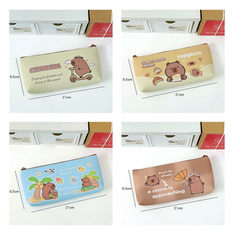 

Kotak Pensil Capybara PU Capybara Pencil Case Tempat Pena Capybara