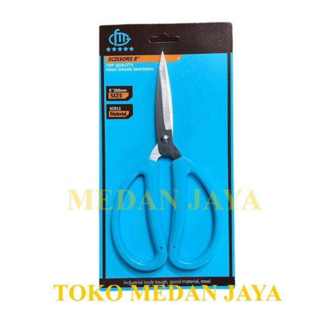 

GUNTING KAIN KULIT KERTAS 8" SERBA GUNA STAINLESS STEEL 8”INCH FIT