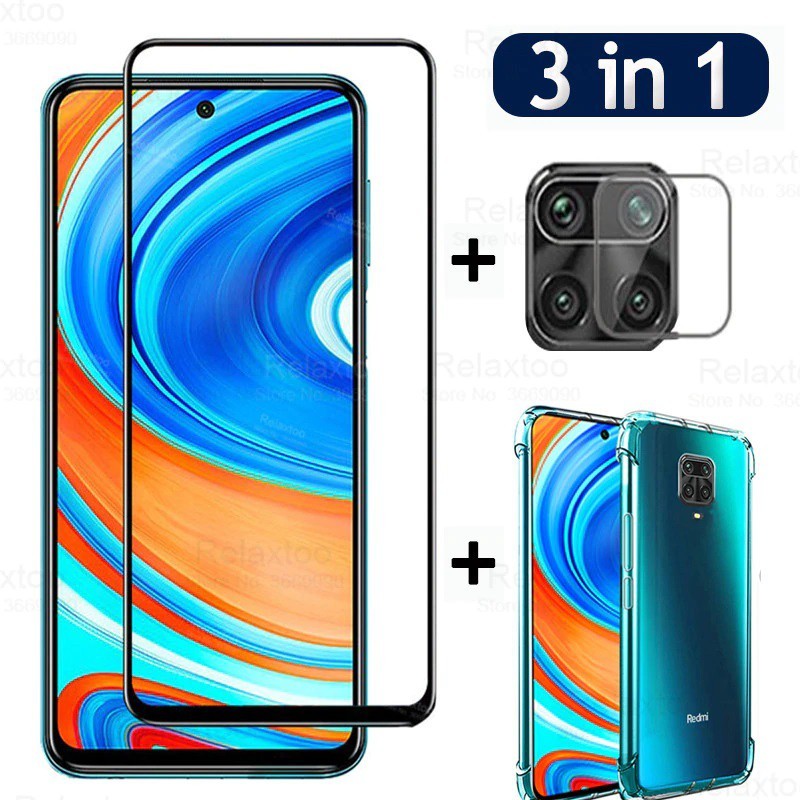 Case REDMI 9 NOTE 9 NOTE 9 PRO PAKET 3IN1 CASE Tempered Glass CAMERA REDMI 9 NOTE 9 NOTE 9 PRO