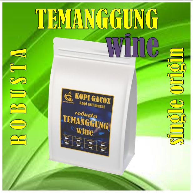 

Kopi TEMANGGUNG WINE Robusta 100/200/500 Gram Kopi Murni GC