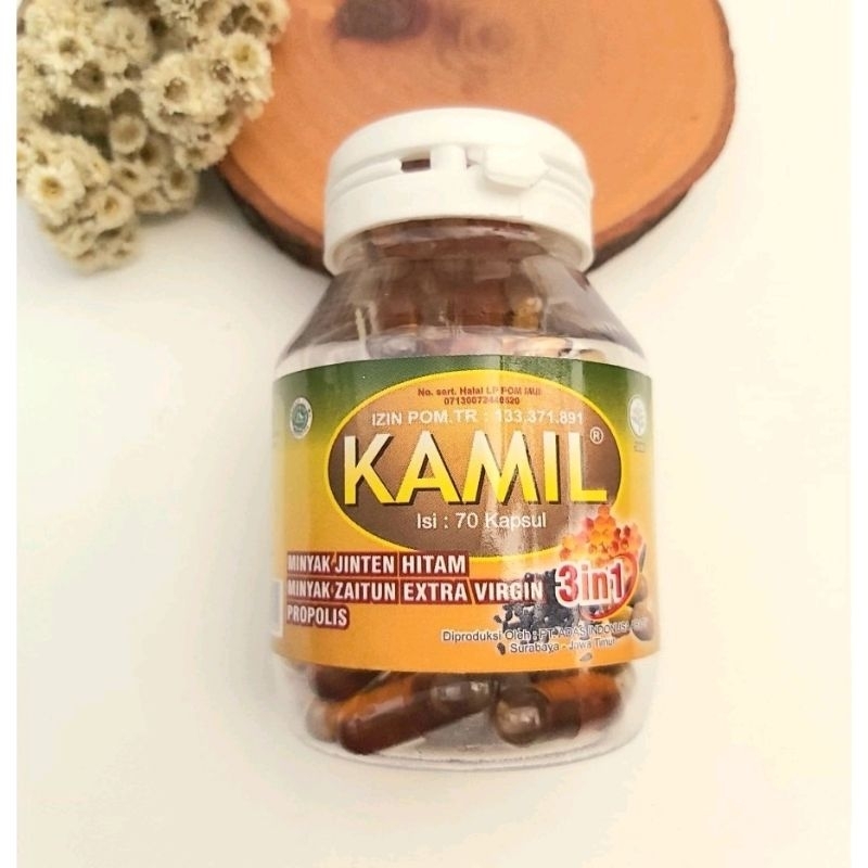 KAMIL 3 in 1 (Habbatussauda'/Jintan Hitam, Zaitun, Propolis) 70 kapsul