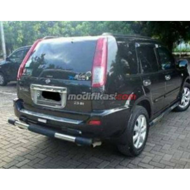 tanduk bumper belakang mobil Nissan Xtrail besi stainless