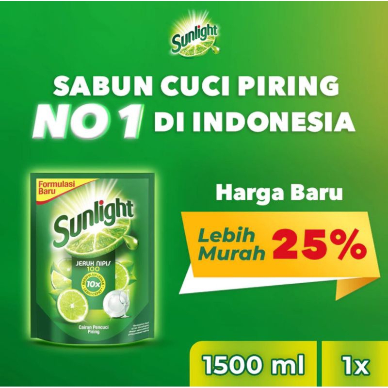 SUNLIGHT Sabun Cuci Piring 1500ML