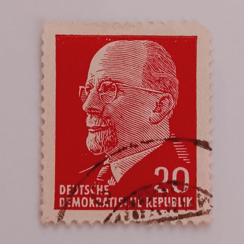 

(AE) Perangko Republik Demokratik Jerman 1961 Chairman of the State Council Walter Ulbricht - Walter Ernst Paul Ulbricht (1893-1973) 20 pfennig Used