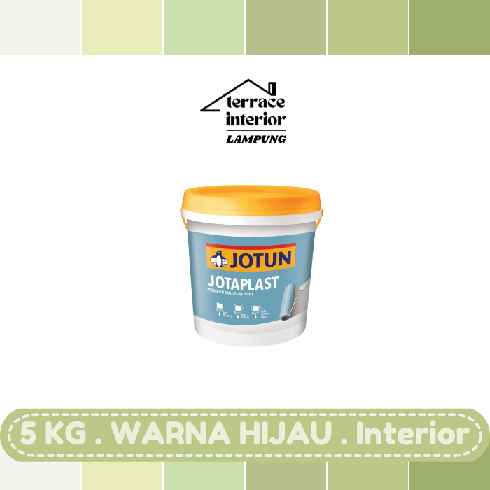Cat Tembok Jotaplast Jotun warna Hijau 5 kg