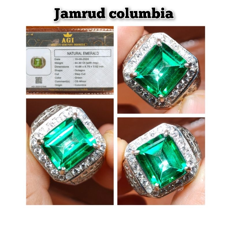 CINCIN BATU PERMATA JAMRUD COLUMBIA