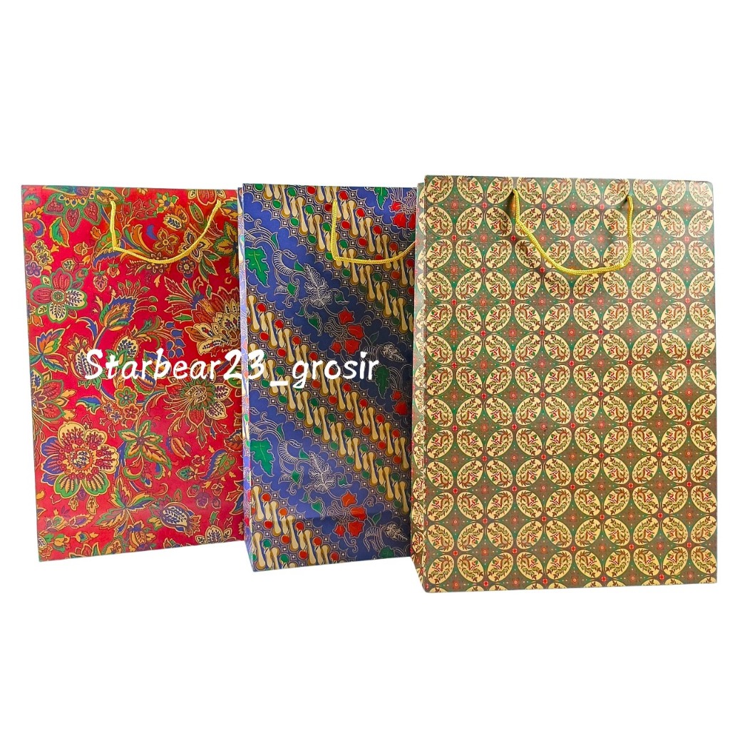 

Paperbag Batik Samson Motif Kembang Kencana