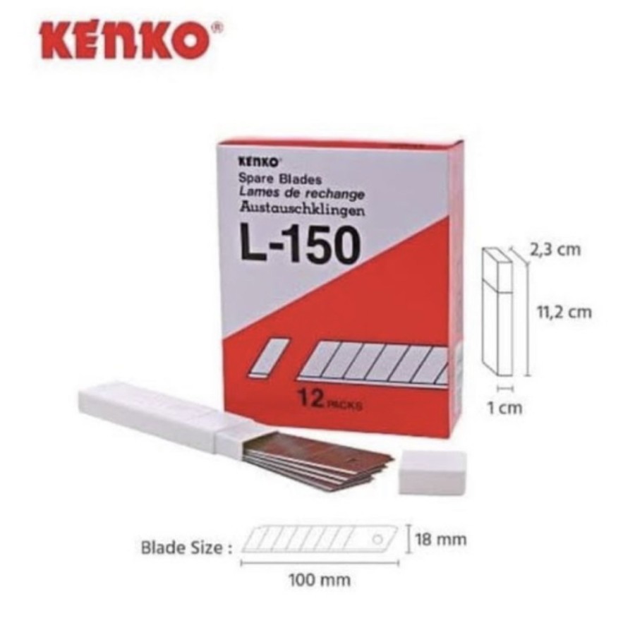 

ISI CUTTER KENKO BESAR L-150 l ISI PISAU KERTAS