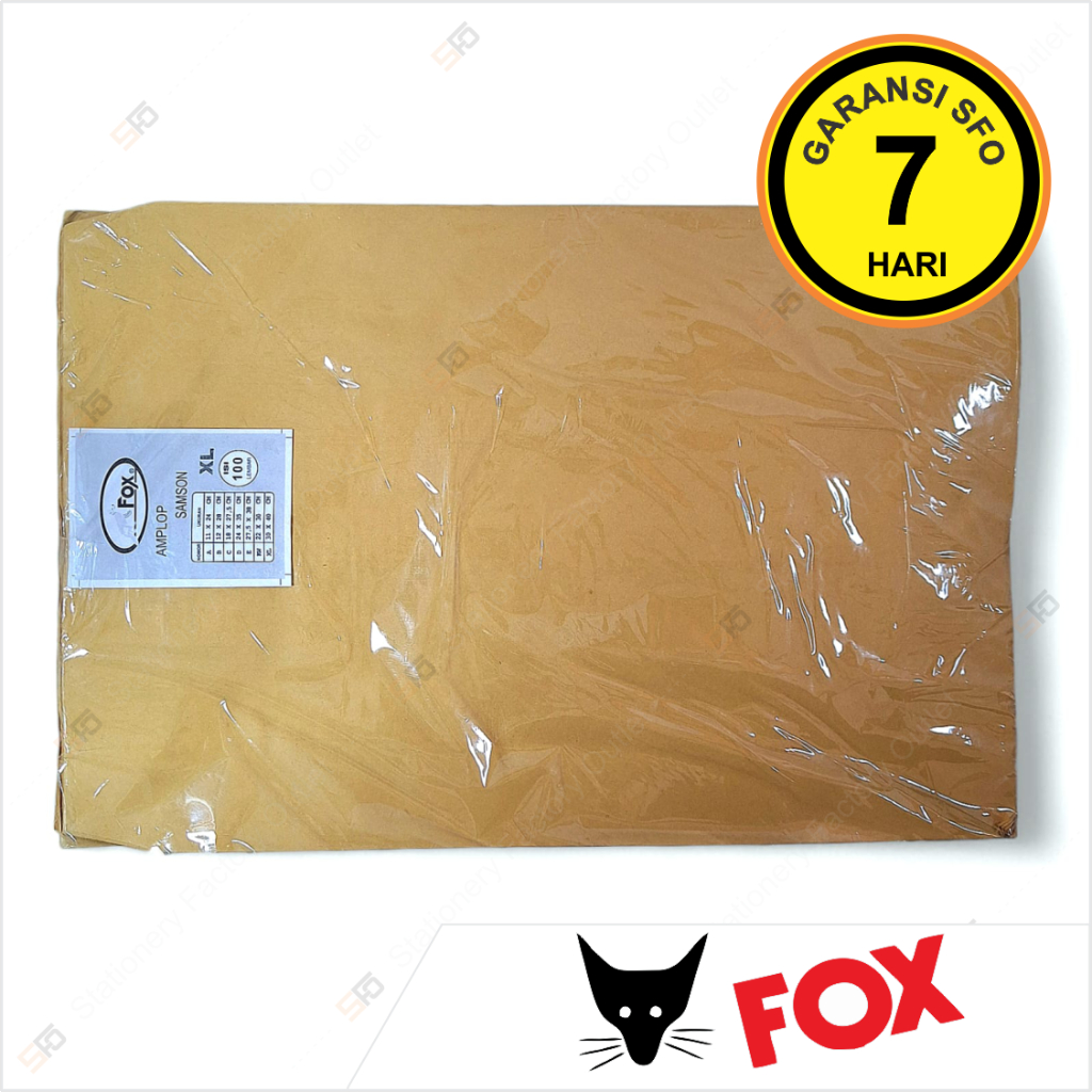 

Amplop Fox XL isi 100 - 30 x 40 cm - SFO Semarang Official