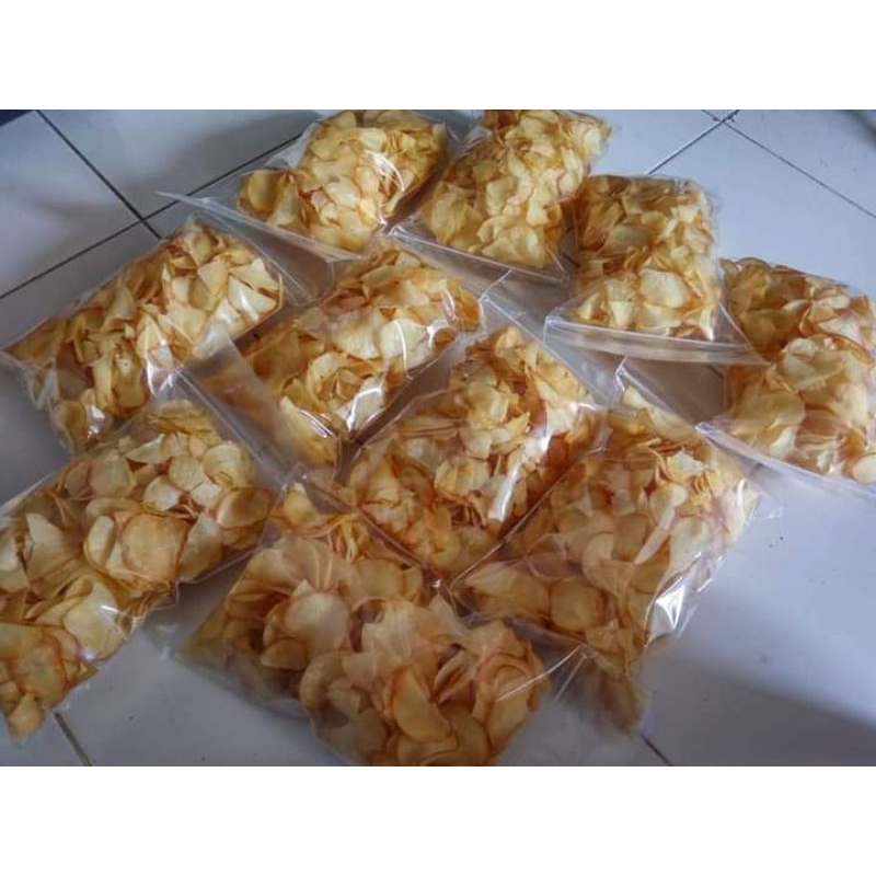 

Keripik singkong original asin gurih manis