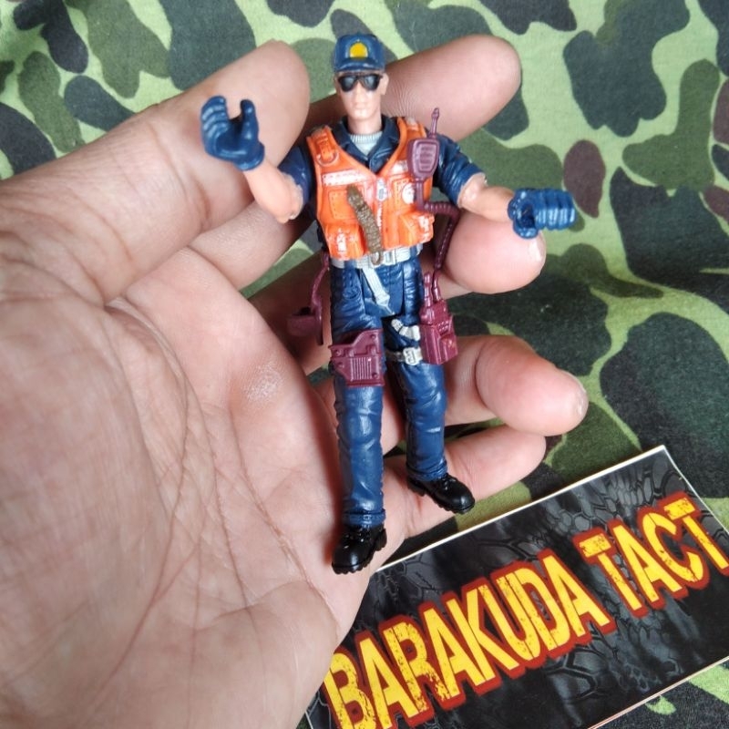 Figur Polisi Chap Mei Police Force Coast Guard Patroli Laut Chap Mei Figure Rescue Squad COASTGUARD 