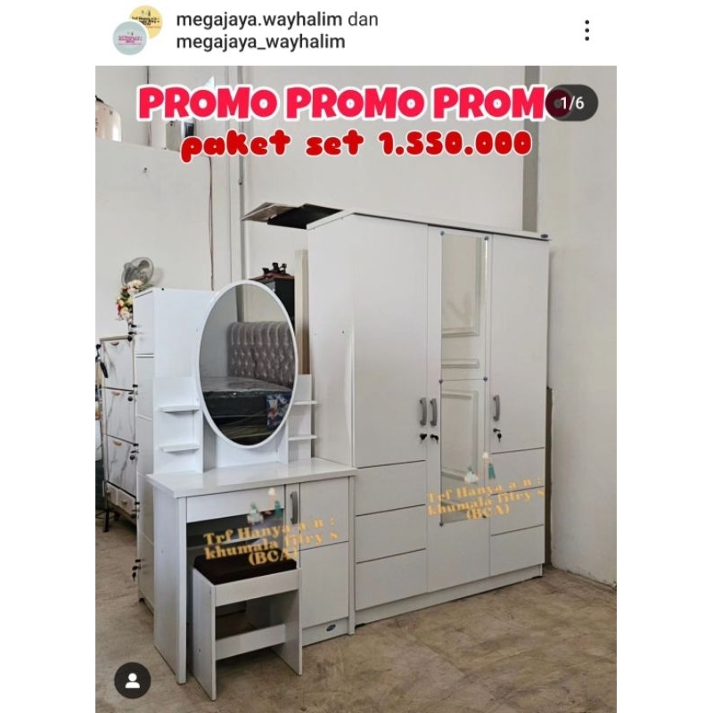 paket lcbp + meja rias