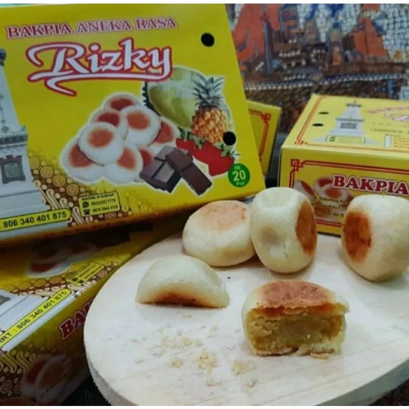 

Bakpia Pathok Rizky Oleh-Oleh Asli Jajanan Khas Jogja 1 Box Isi 20Pcs