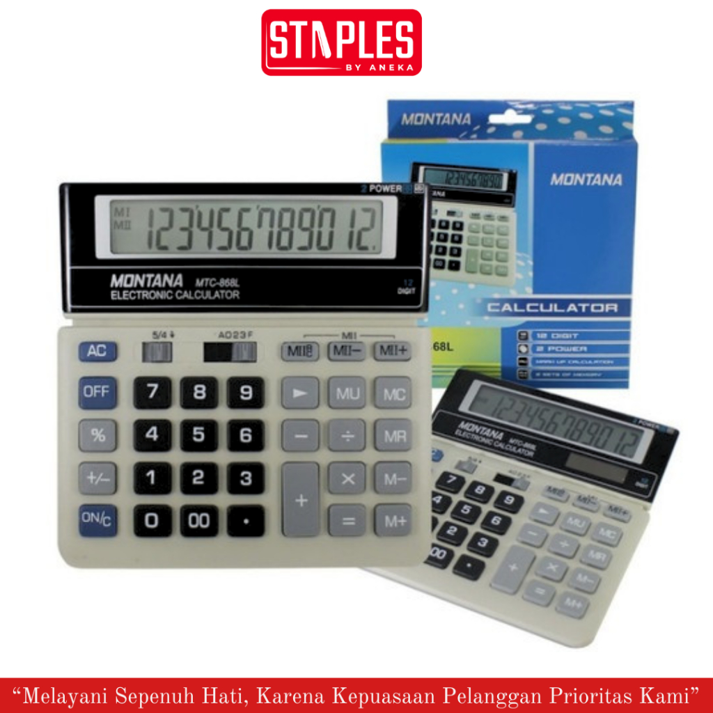 

Calculator Montana MTC 868L / Kalkulator Citizen 868 / Kalkulator 12 Digit