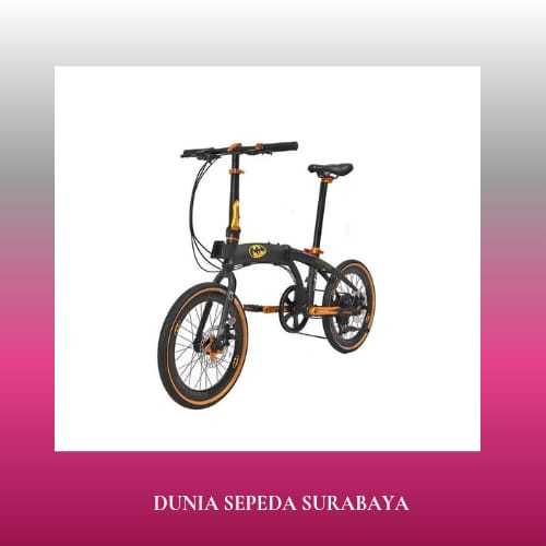 SEPEDA LIPAT 16 INCH PACIFIC NORIS BATMAN ALLOY 8 SPEED REM CAKRAM TERBAIK