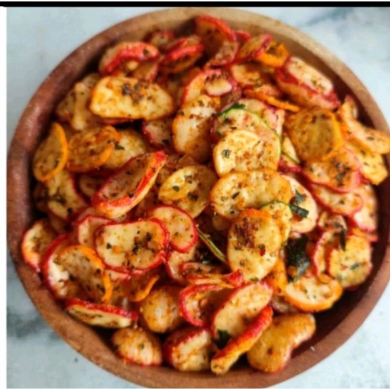 Kerepuk Seblak Kerupuk Bawang Kerupuk Exstra Pedas Daun Jeruk 1kg Cikruh Bumbu Melimpah Sncak Food