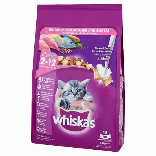 Makanan kucing kering Untuk anak kucing umur 2-12 bulan 450g Freshpack Merek Whiskas
