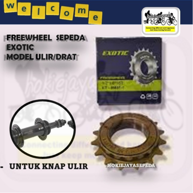 EXOTIC FREEWHEEL GIR BELAKANG UNTUK SEPEDA SINGLE SPEED GIGI 16 T - 18 T