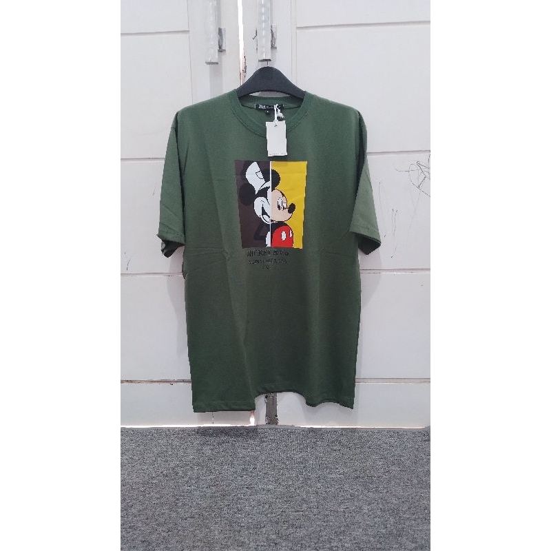 Kaos Zara Mickey Miki Mouse Oversize Wanita