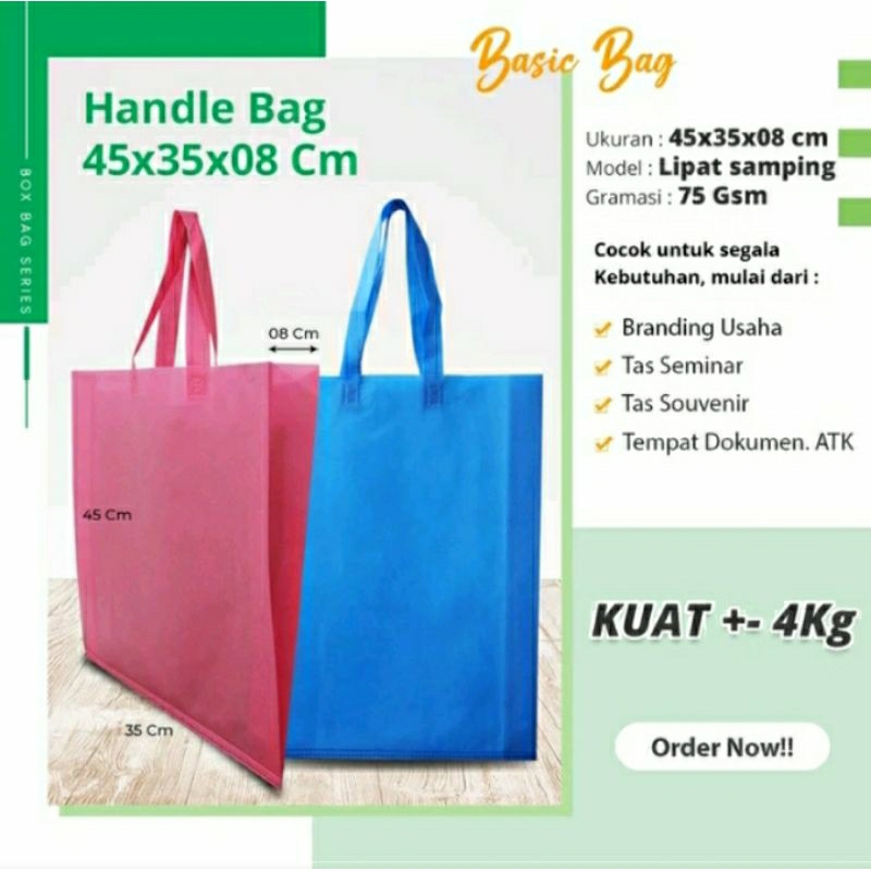 

GOODIEBAG SPUNBOND POLOS LIPAT SAMPING UK 45x35x8 CM