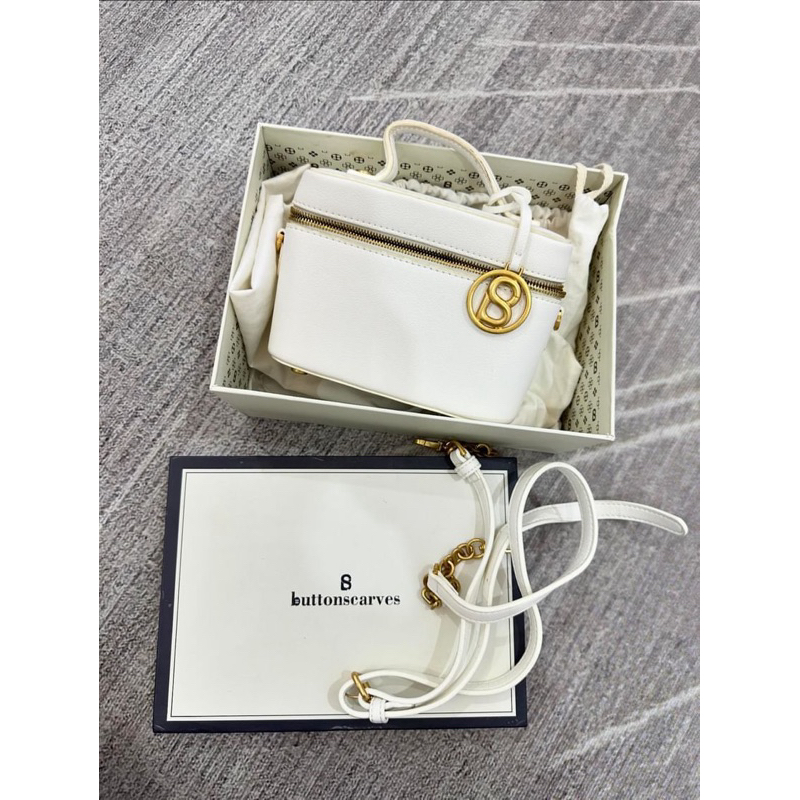 Anna Vanity Bag Buttonscarves Putih PL
