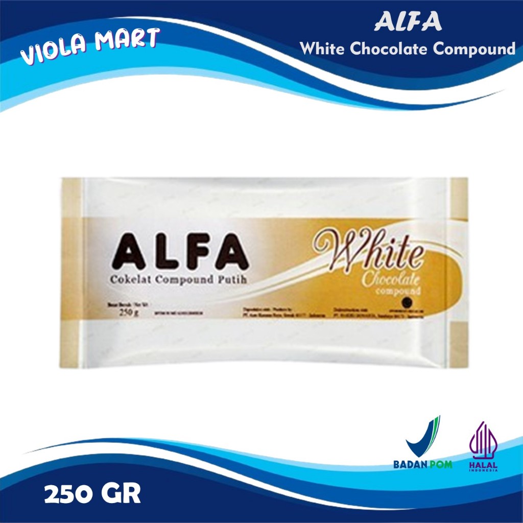 

Cokelat Batang Putih ALFA 250gr / White Chocolate Compound / Topping Kue