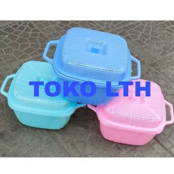 SANGKU NASI SEGI TUTUP EDELWEISS WAKUL BAKUL WADAH NASI PLASTIK