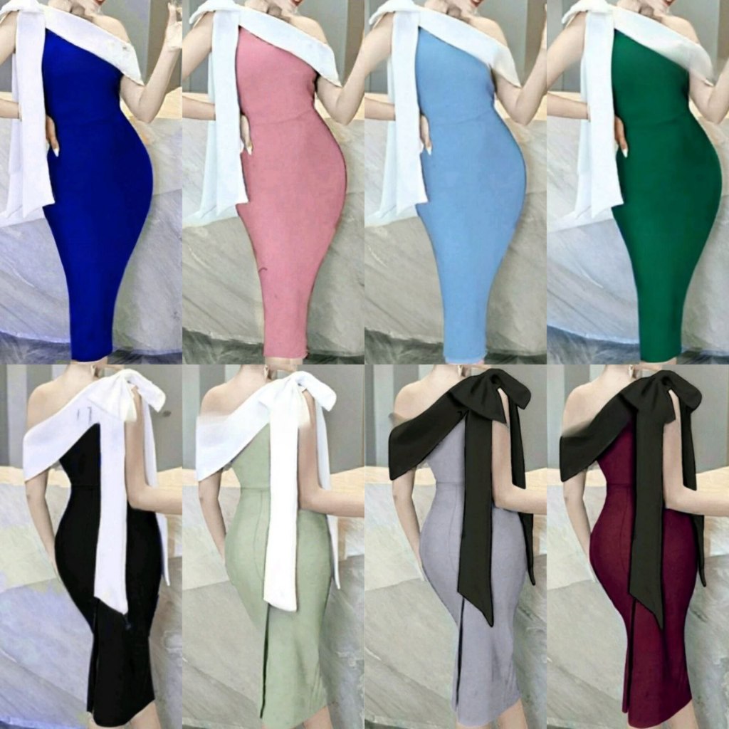 TERBARU - FASHION WANITA SEXY DRESS MINNIE SIZE M - L - AT26 - DRESS PESTA - DRESS SCUBA - ELEGANT D