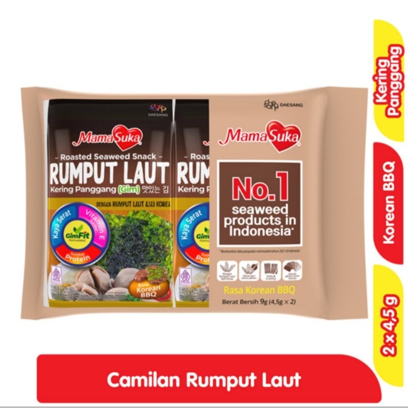 

MAMA SUKA ROASTED SEAWEED 2X4.5G