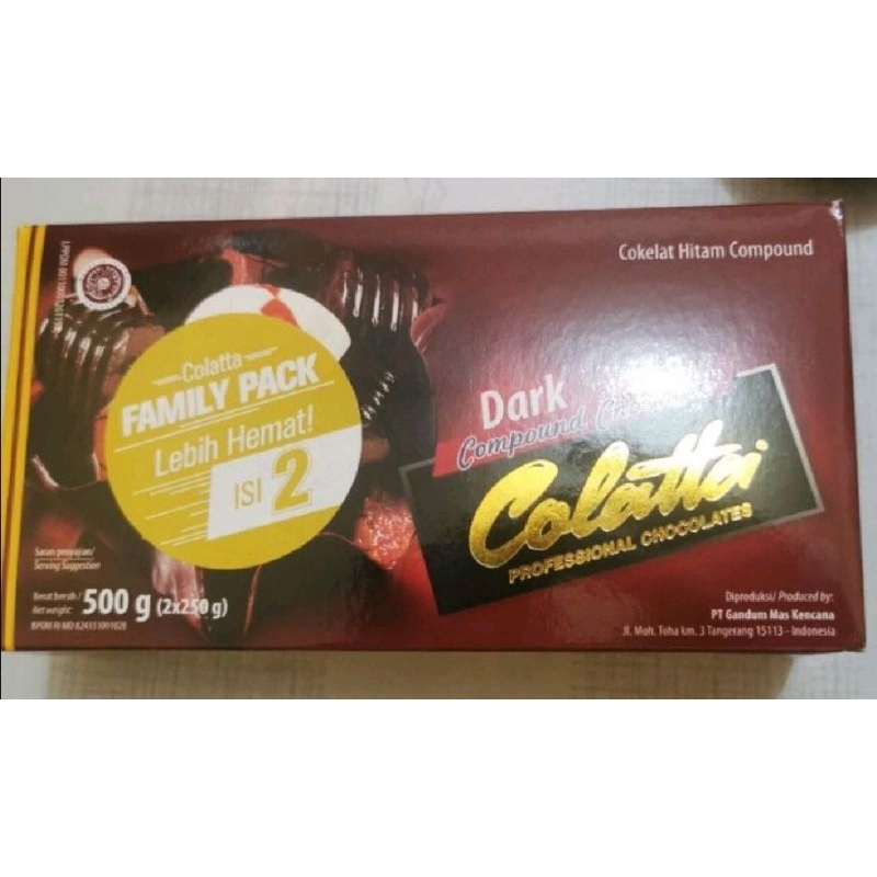 

COLATTA DARK COMPOUND CHOCOLATE 500 G