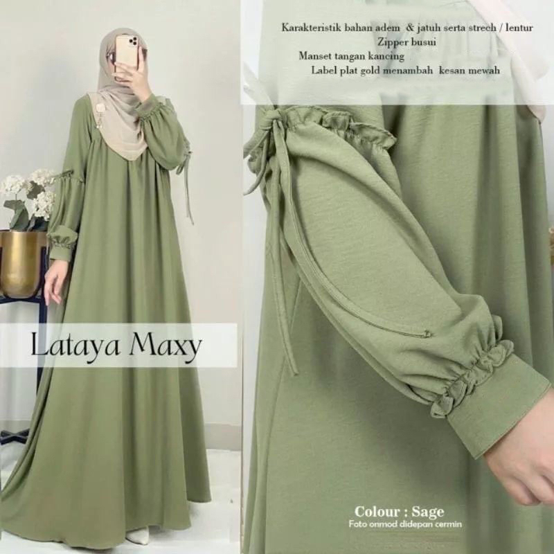 MEQA DAILY - Lataya Dress Gamis