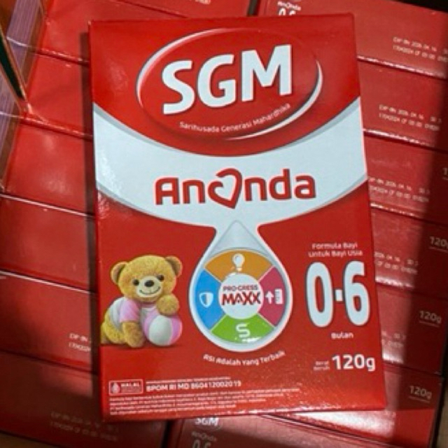 SGM Ananda 0-6 Bulan | SGM Susu Bayi 0-6 Bulan & 6-12 Bulan 120gr | SGM Ananda 1