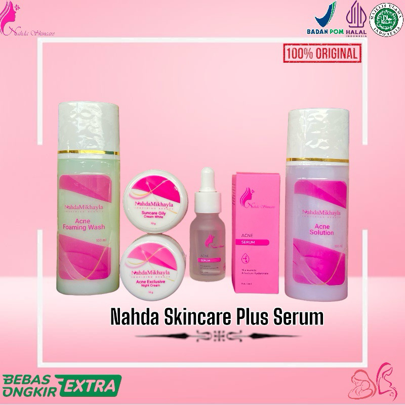 NAHDA SKINCARE SERUM ORI BPOM Untuk kulit berjerawat sensitif beruntusan berminyak komedo flek hitam