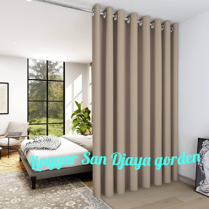 Gorden polos blackout premium jendela pintu ruangtamu kamar tidur halus murah